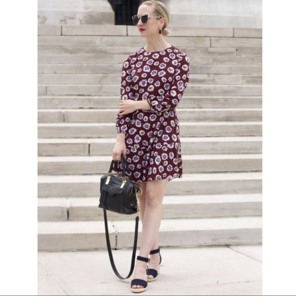 LOFT long sleeve drop waist dress - Picture 2 of 7